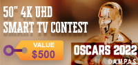 Last chance to enter our Oscars contest for a Smart TV!